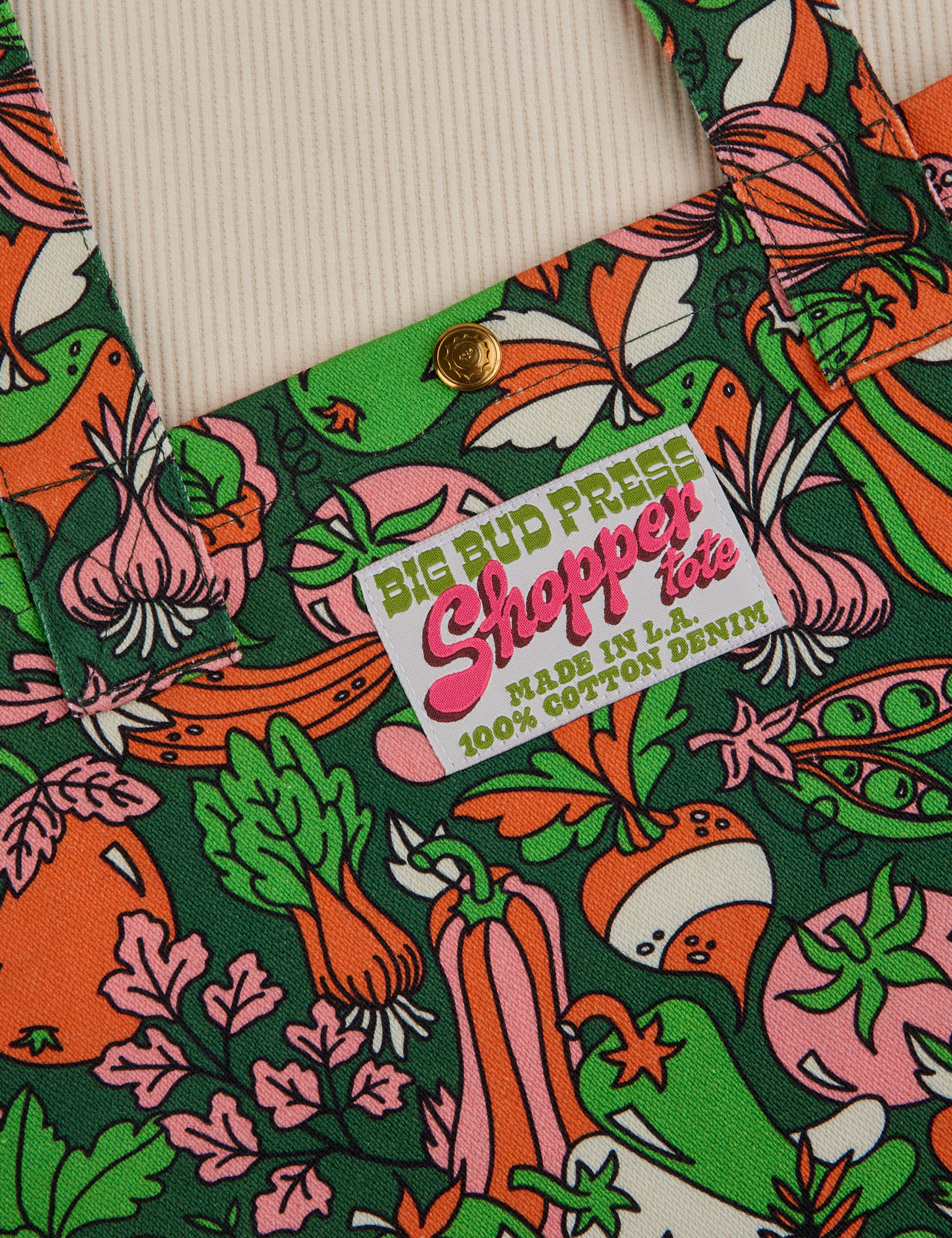 Kitchen Collection Printed Shopper Tote close up