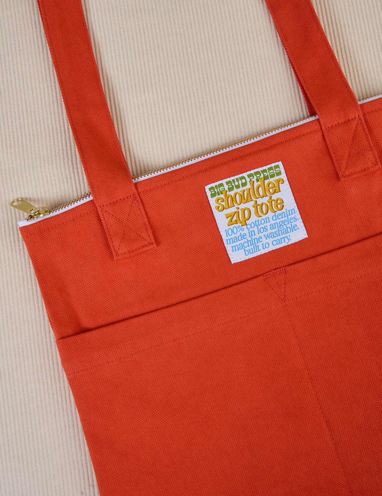 Chili Red Over-Shoulder Zip Mini Tote