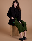 Ripstop Field Coat in Basic Black worn by Alex
