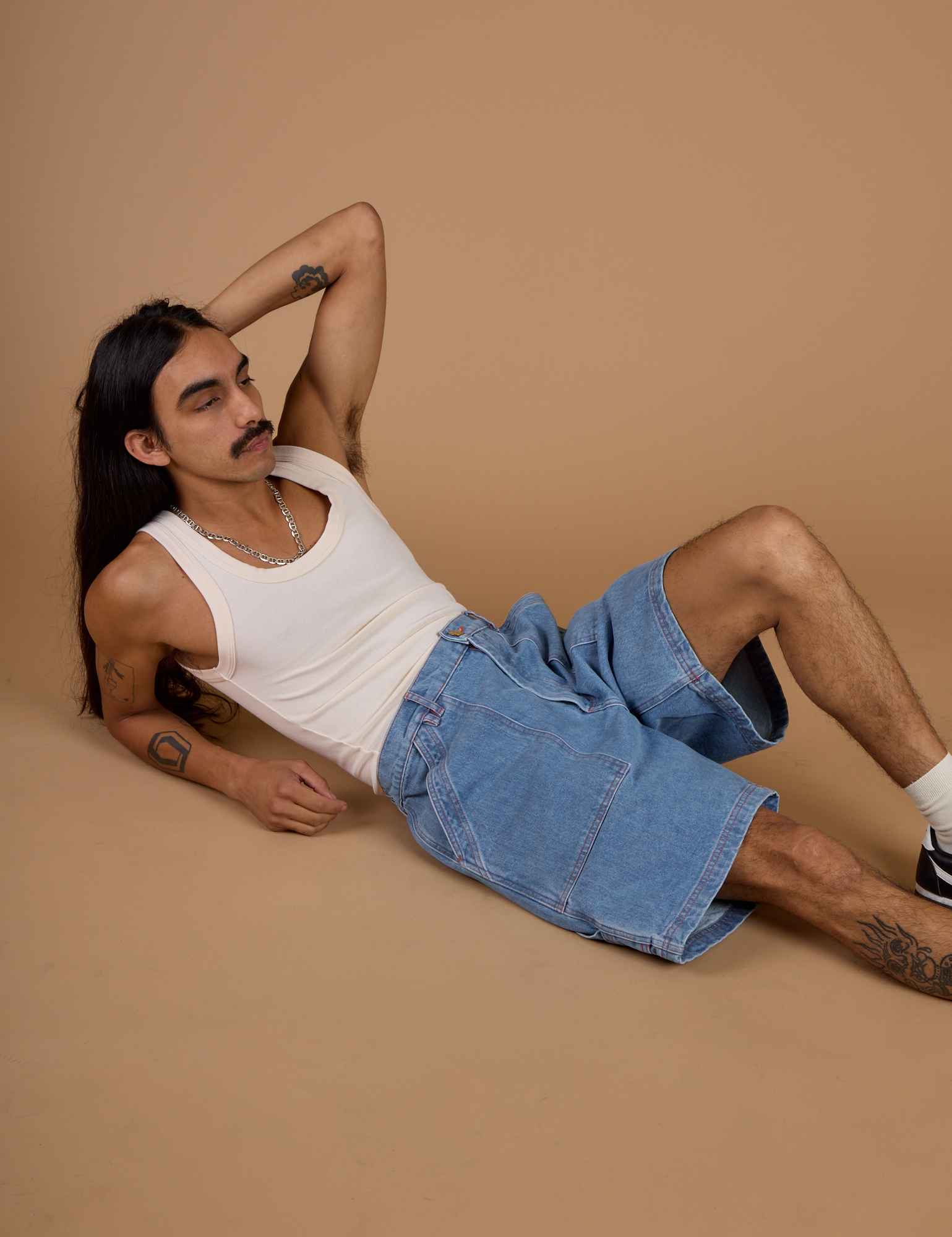 Carpenter Shorts - Medium Wash