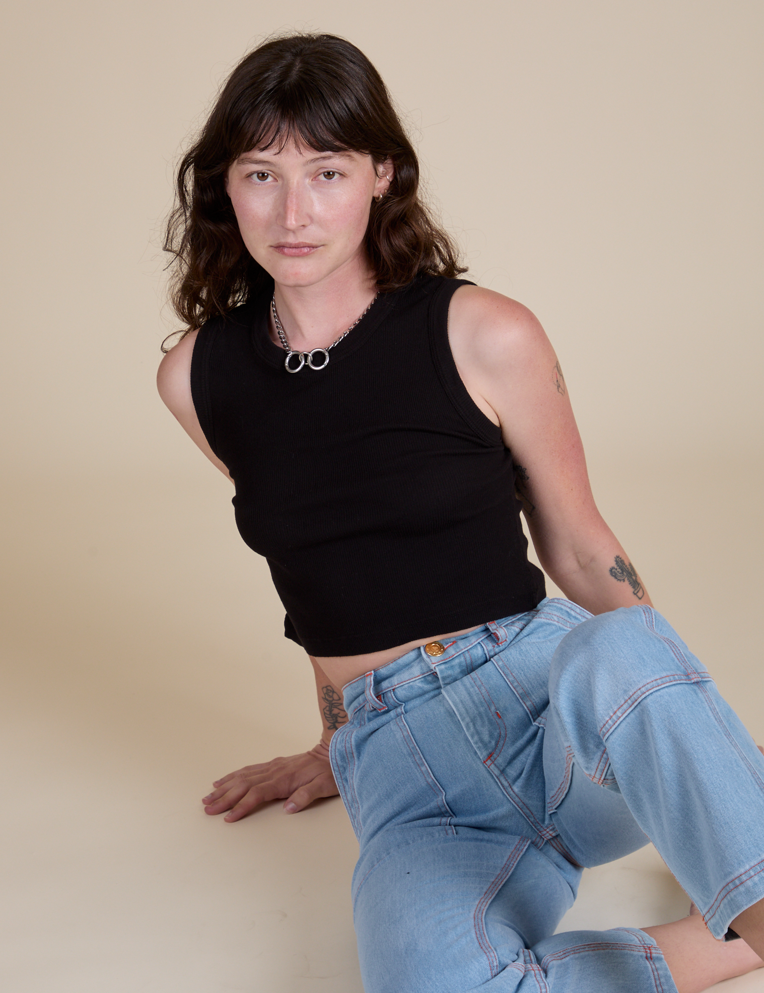 Muscle Tee in Basic Black worn by Alex