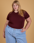 The Organic Vintage Tee - Red Wine