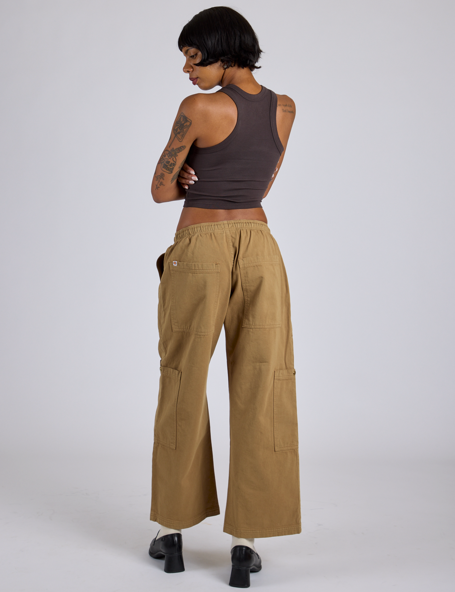 Drop Pocket Cargo Pants - Desert Brown