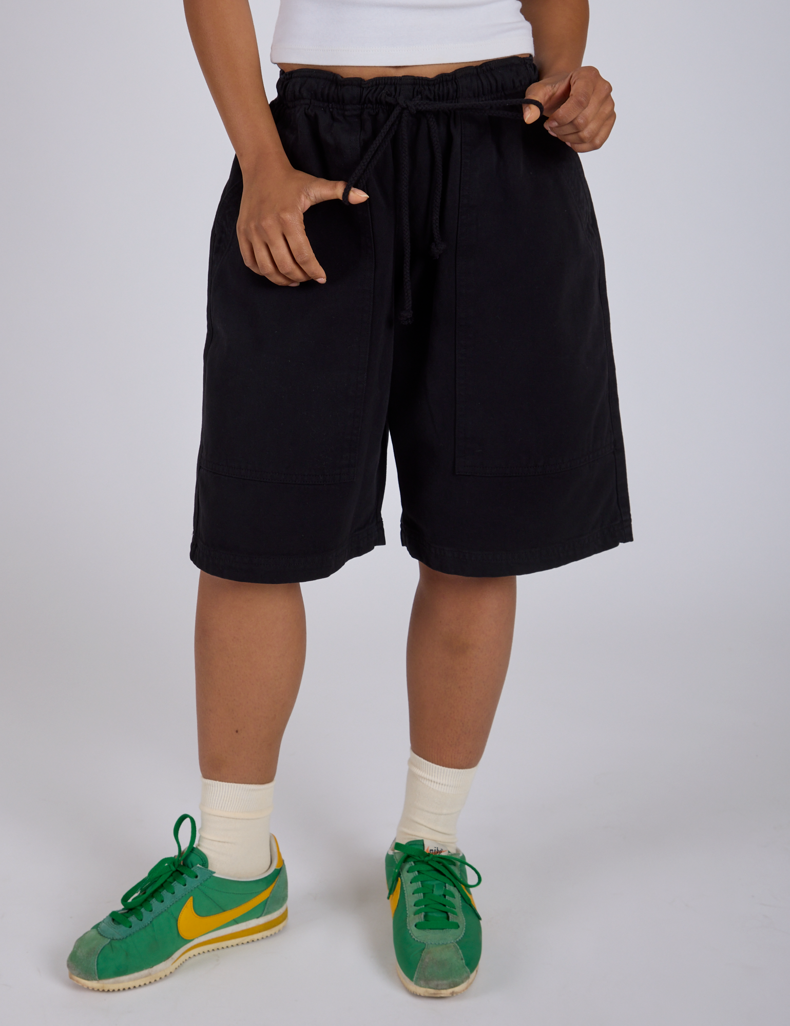 Drawstring Shorts - Basic Black