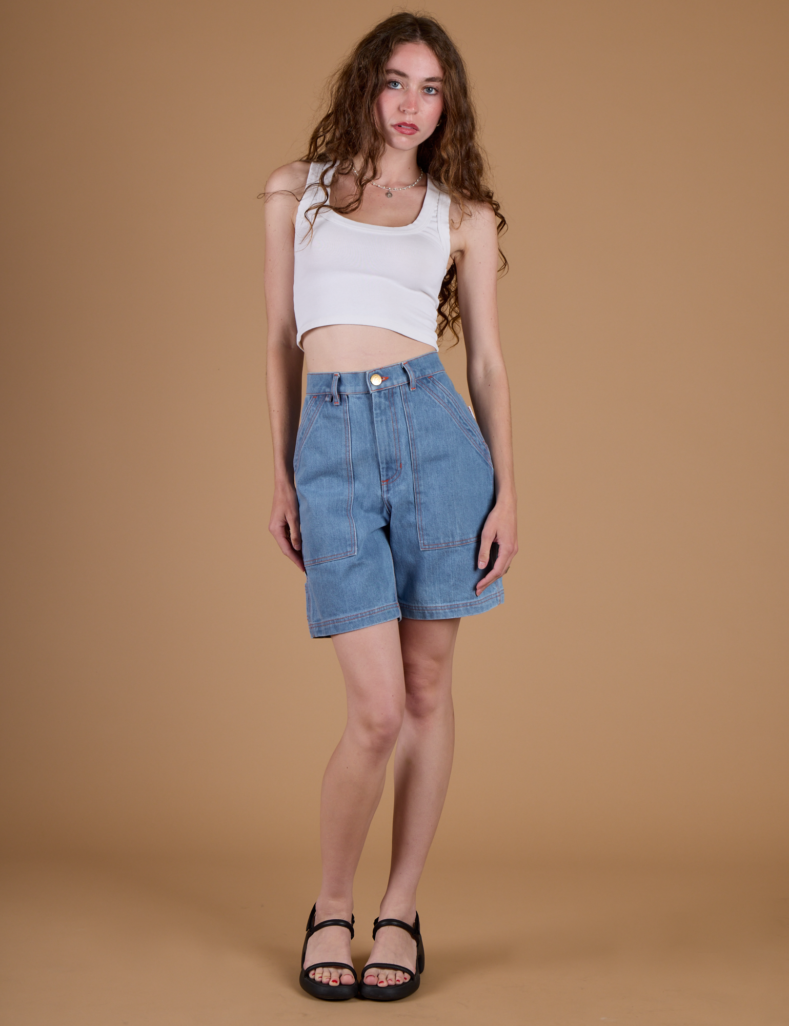 Carpenter Shorts - Medium Wash
