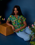 Pond Party Pantry Button-Up worn by Kandia