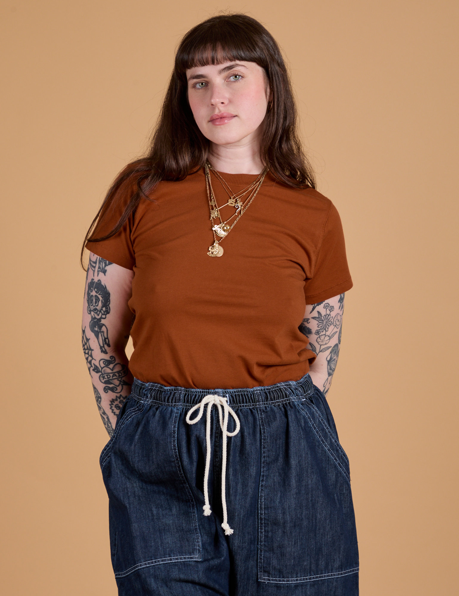 The Organic Vintage Tee - Burnt Terracotta