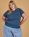 The Organic Vintage Tee - French Blue