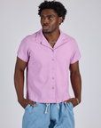Pantry Button-Up in Lilac Purple on Isaac