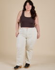 Work Pants - Vintage Tee White