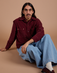 Cropped Corduroy Overshirt worn by Anthony