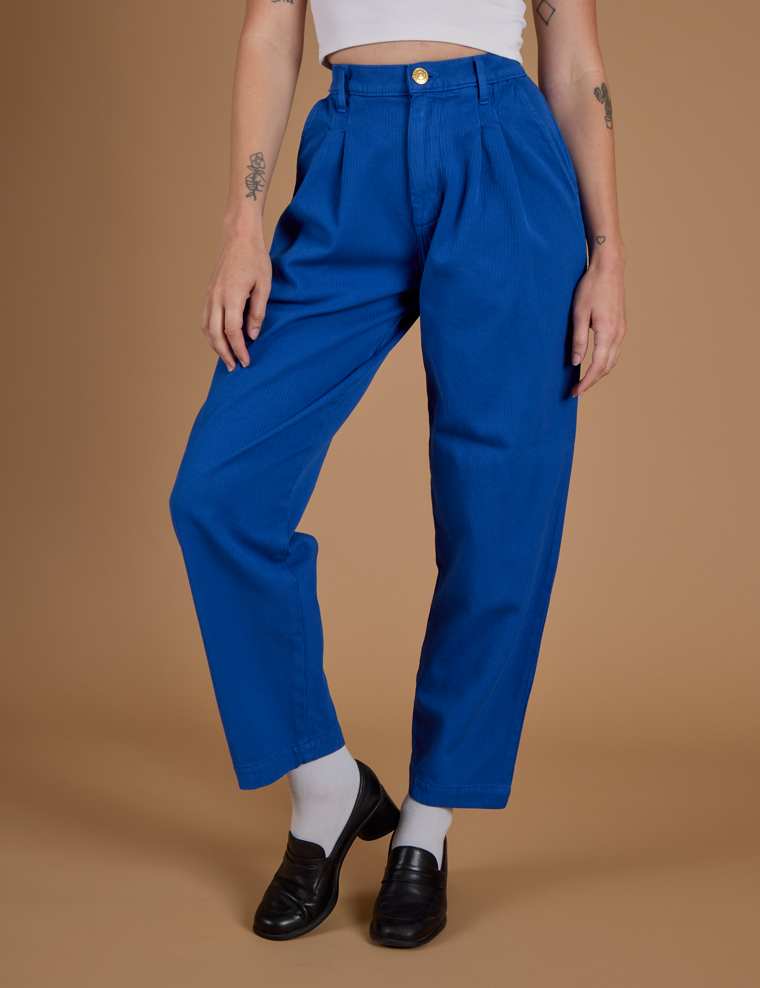 Heritage Trousers in Royal Blue on Alex
