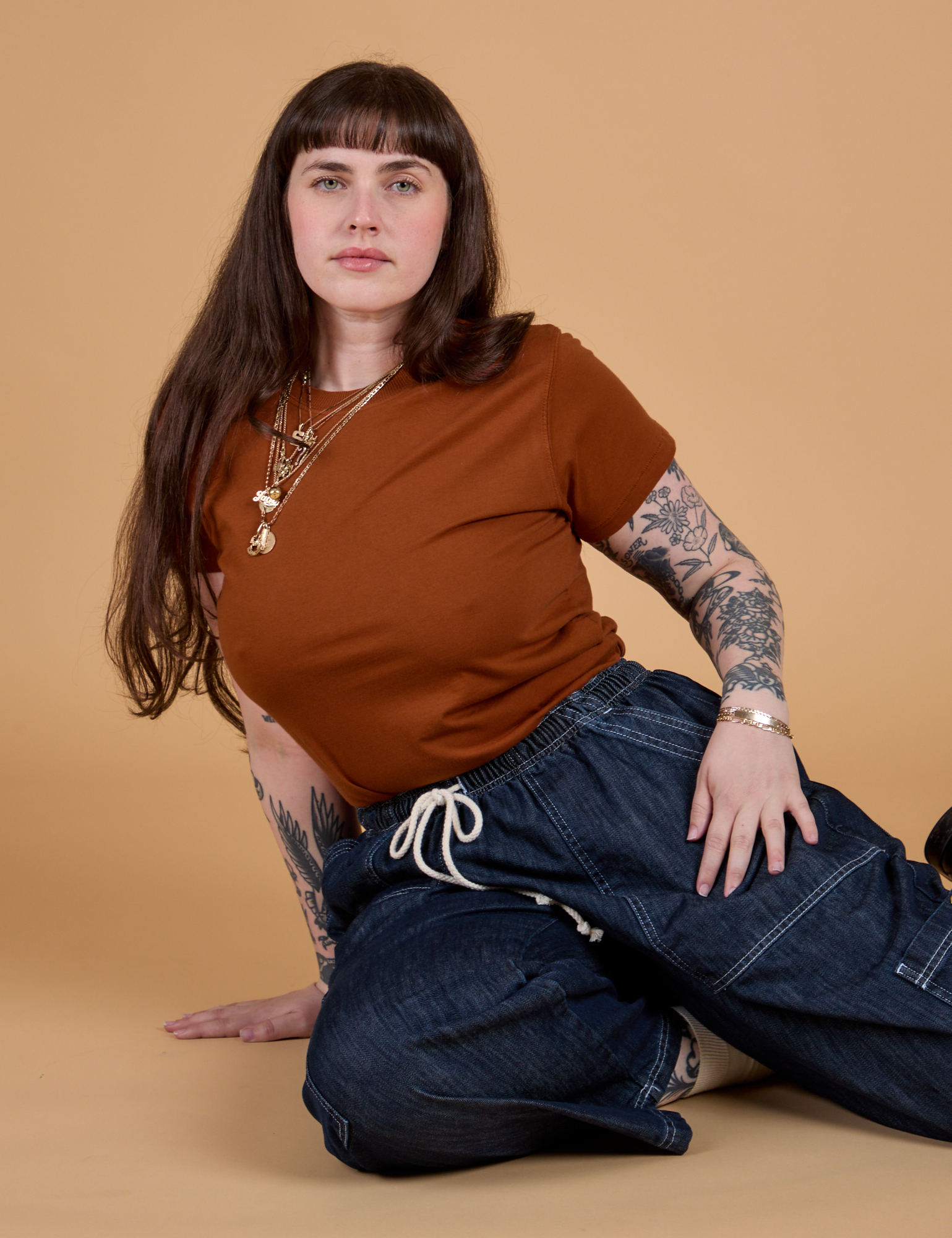 The Organic Vintage Tee - Burnt Terracotta