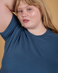The Organic Vintage Tee - French Blue