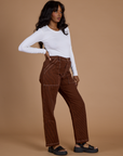 Railroad Denim Work Pants - Burnt Terracotta Overdye