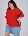 Burly Jersey - Mustang Red