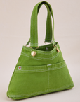 Overall Handbag in Bright Olive angled view