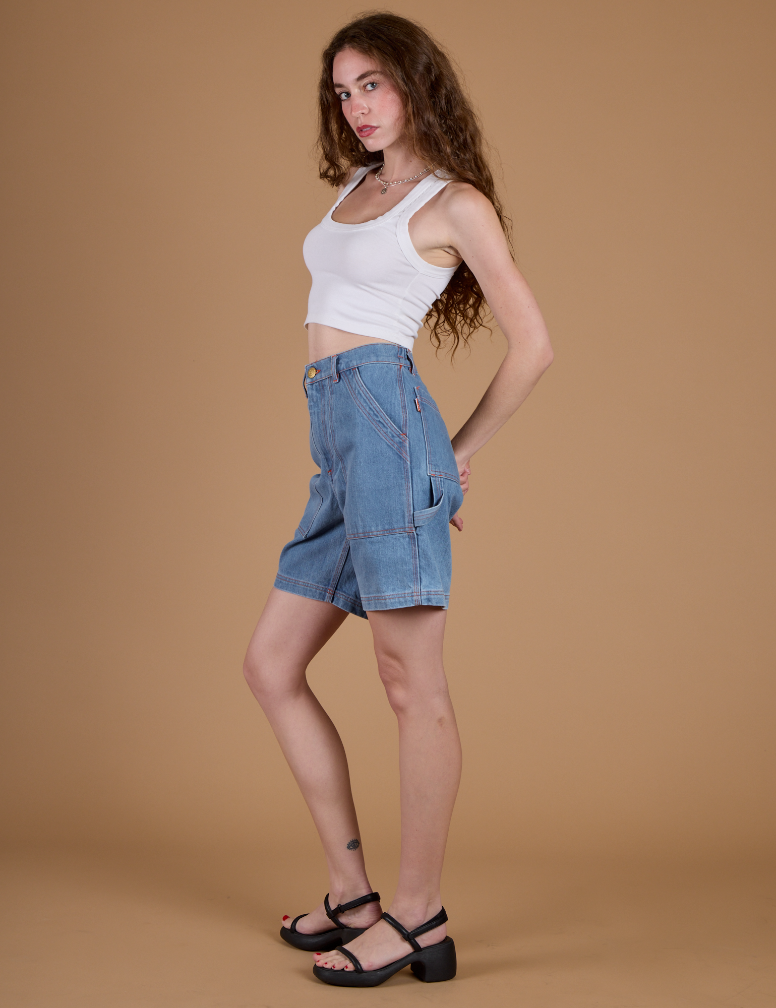 Carpenter Shorts - Medium Wash