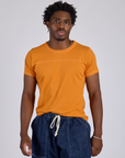 Jr. Varsity Tee in Creamsicle Orange on Isaac