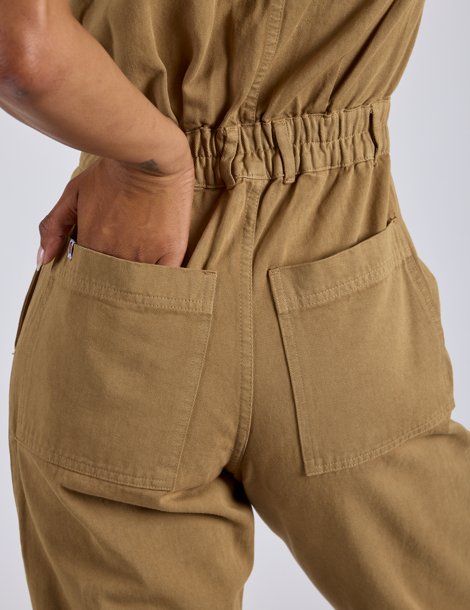 Short Sleeve Jumpsuit - Desert Brown