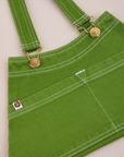 Overall Handbag in Bright Olive laid flat