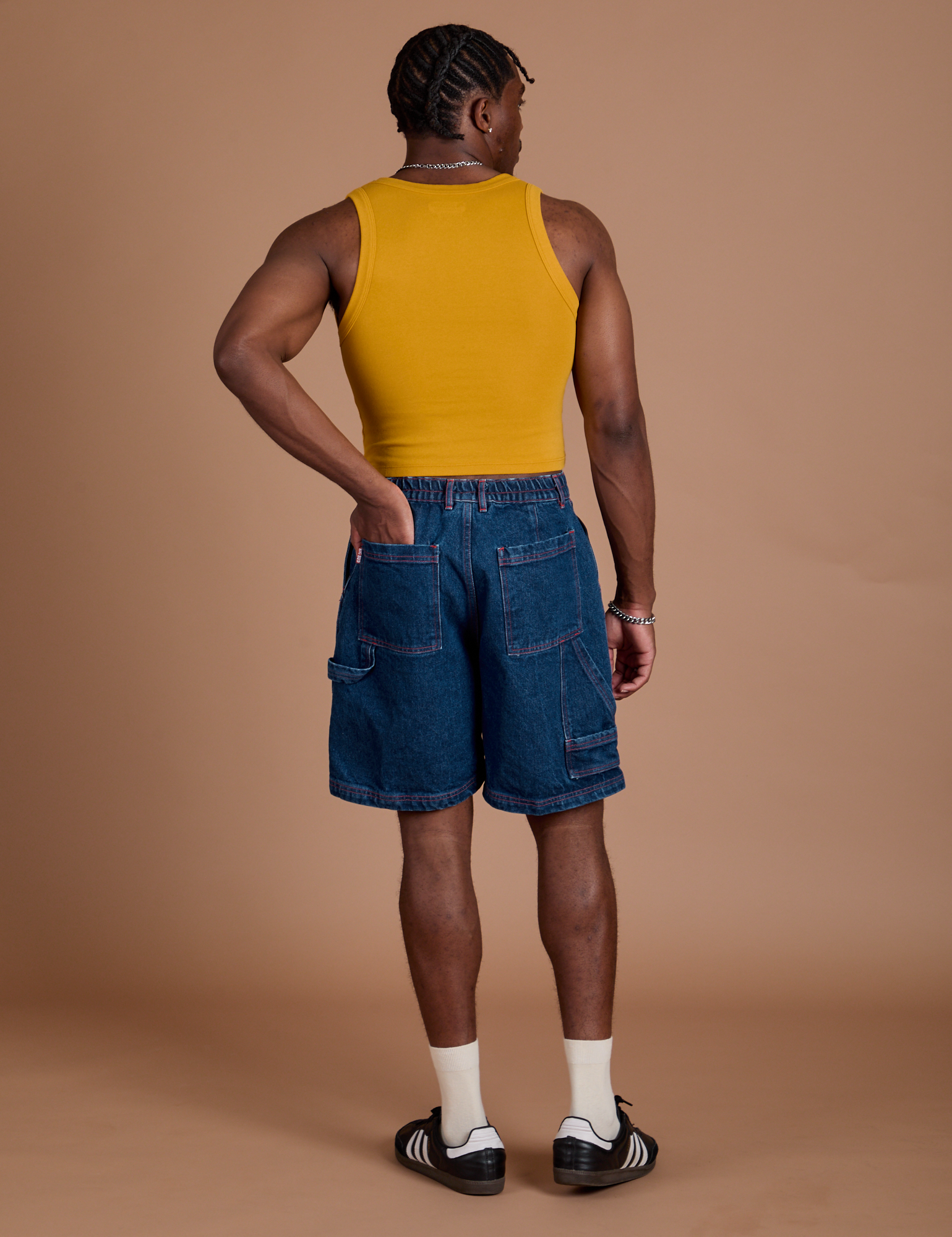 Carpenter Shorts - Dark Wash