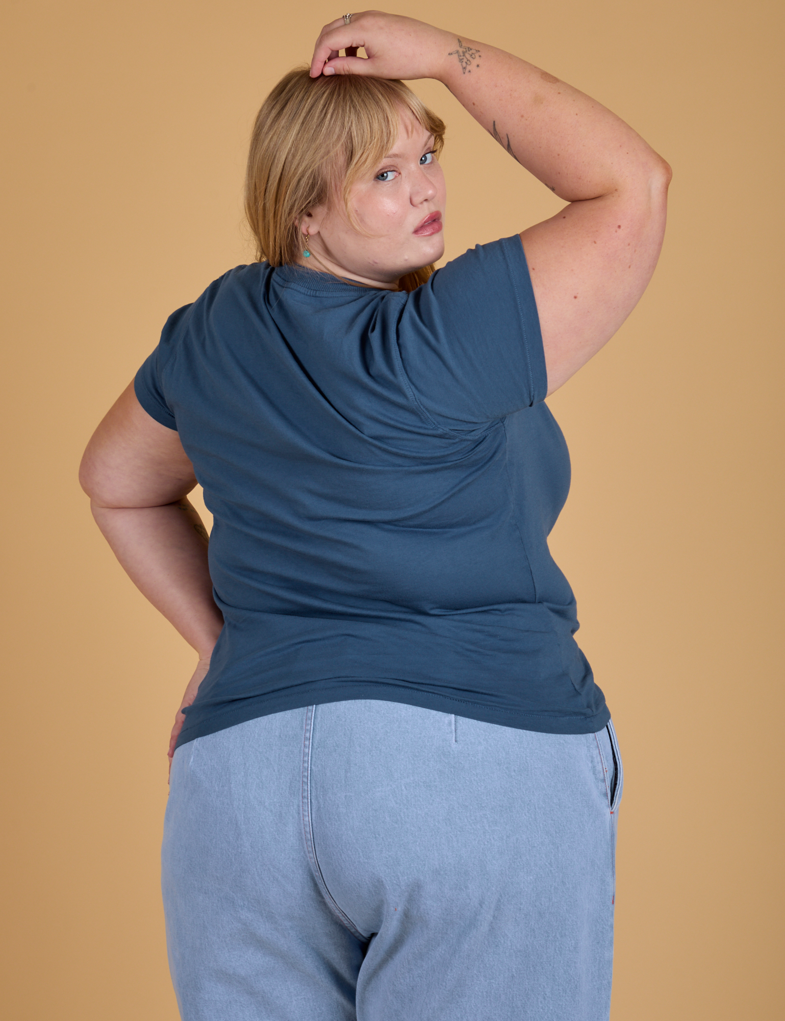 The Organic Vintage Tee - French Blue