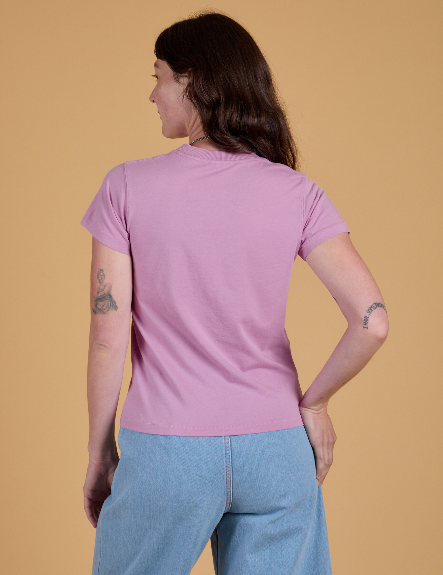 The Organic Vintage Tee - Lilac Purple
