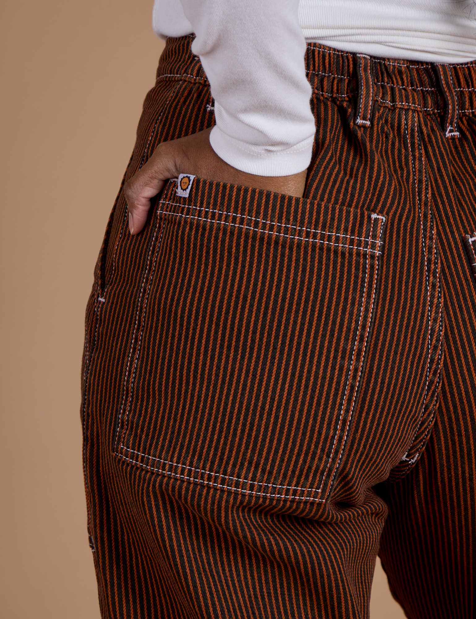 Railroad Denim Work Pants - Burnt Terracotta Overdye