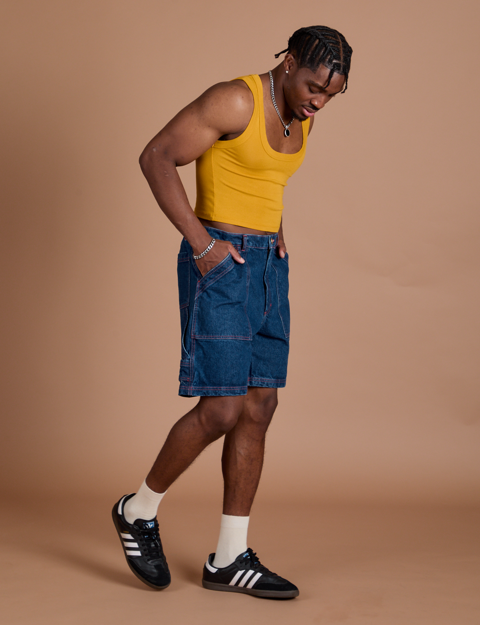 Carpenter Shorts - Dark Wash