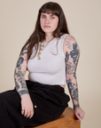 Muscle Tee in Vintage Tee White on Sydney