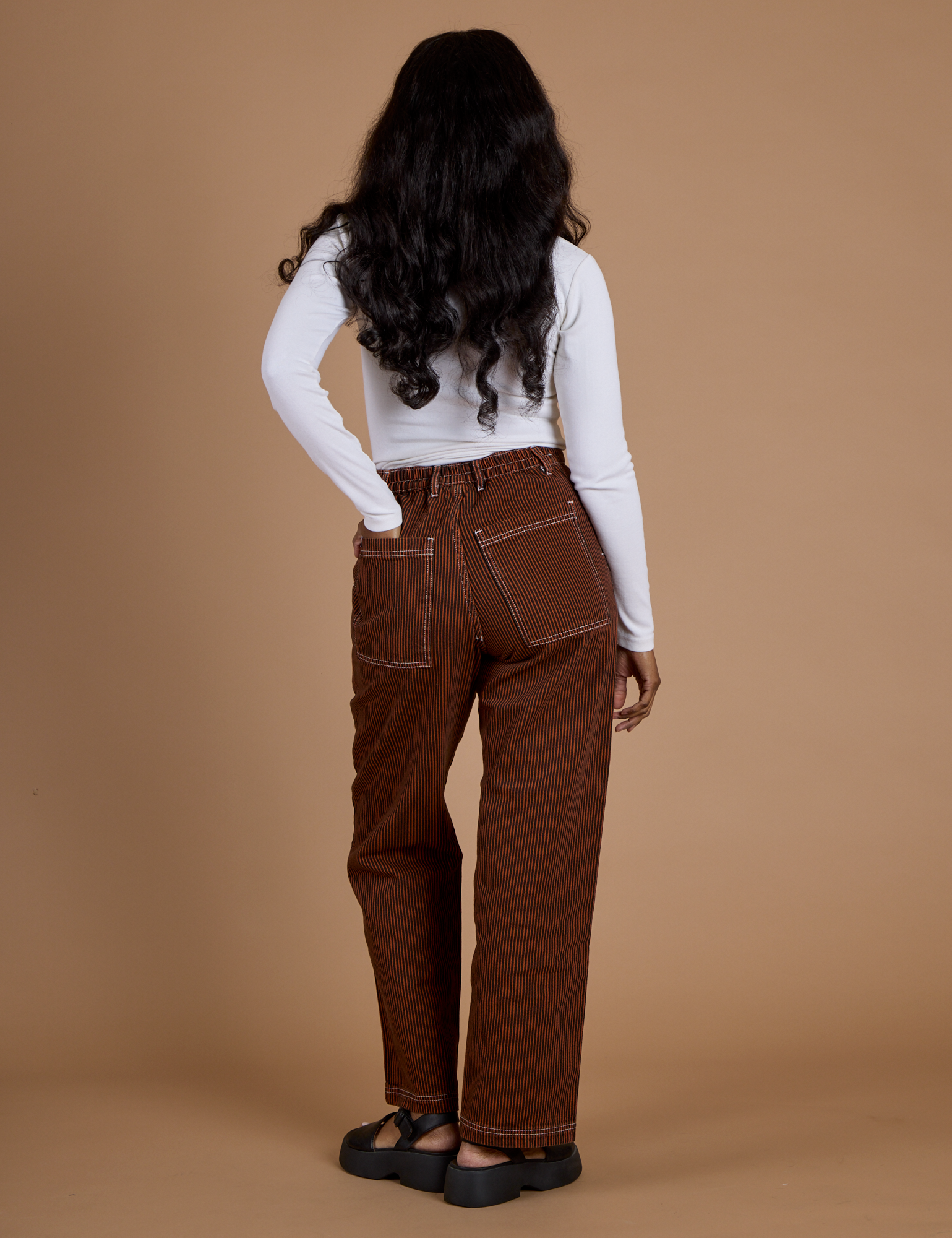 Railroad Denim Work Pants - Burnt Terracotta Overdye