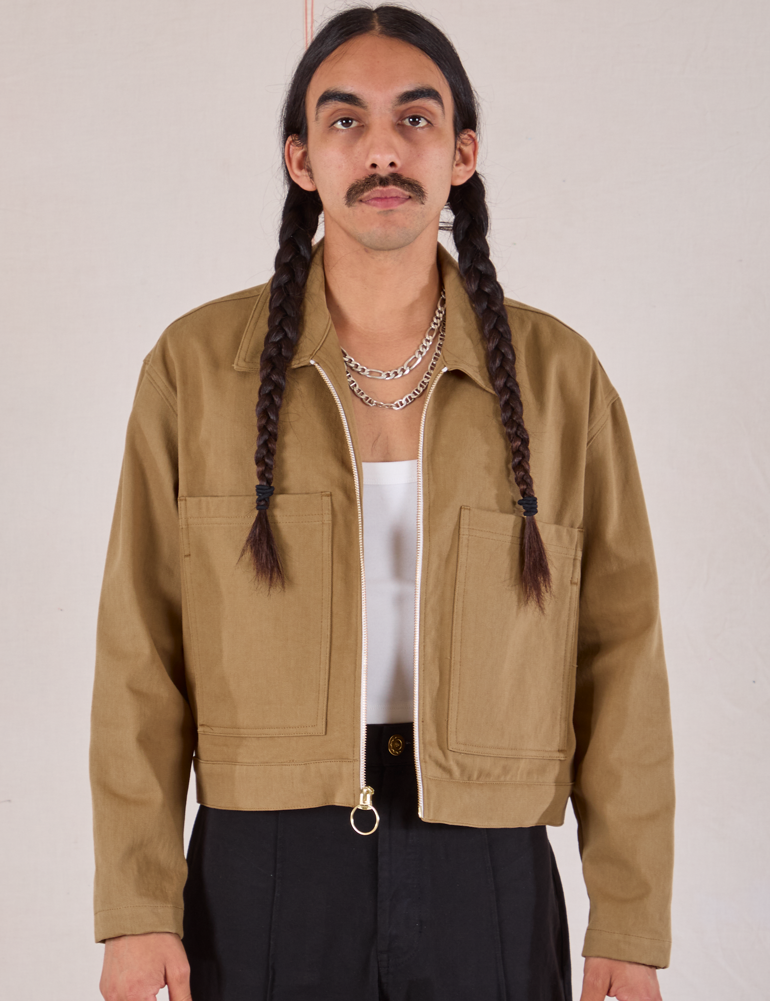 Mechanic Jacket in Desert Brown on Anthony