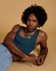 Mini Tank in Lagoon worn by Jerrod