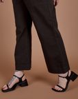 Action Pants in Espresso Brown pant leg close up
