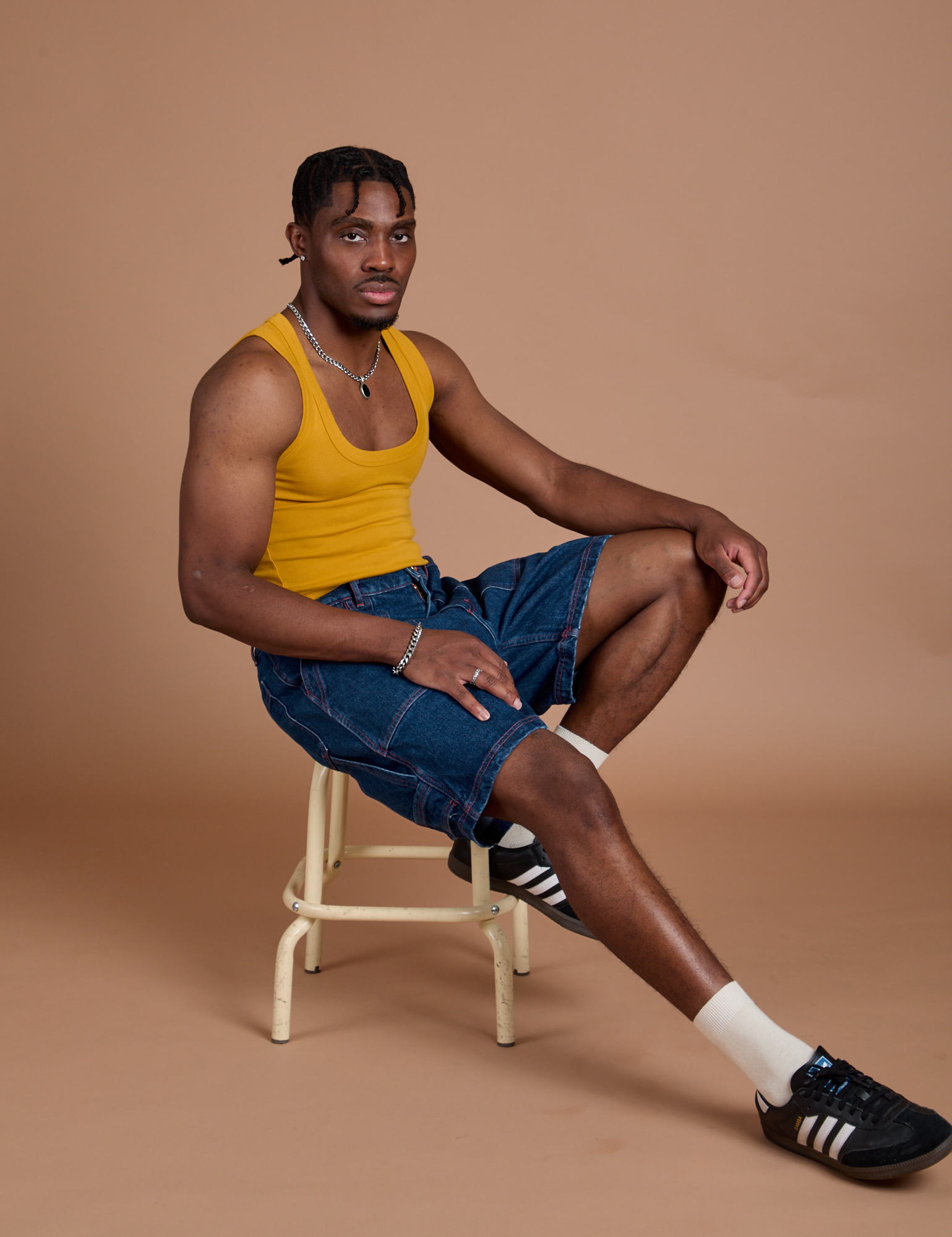 Carpenter Shorts - Dark Wash