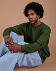 Long Sleeve Burly Tee in Evergreen worn by Jerrod