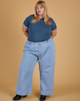 The Organic Vintage Tee - French Blue