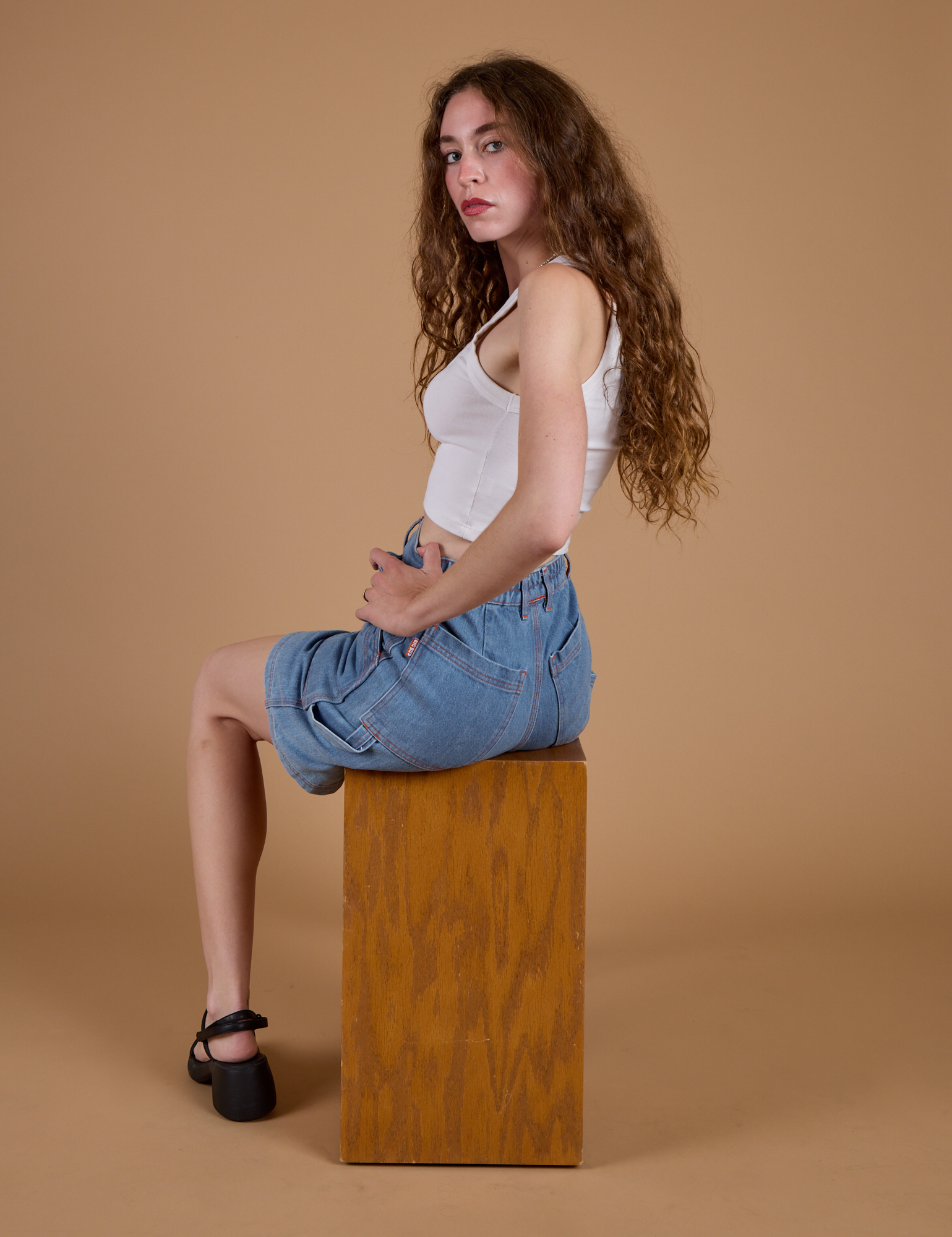 Carpenter Shorts - Medium Wash