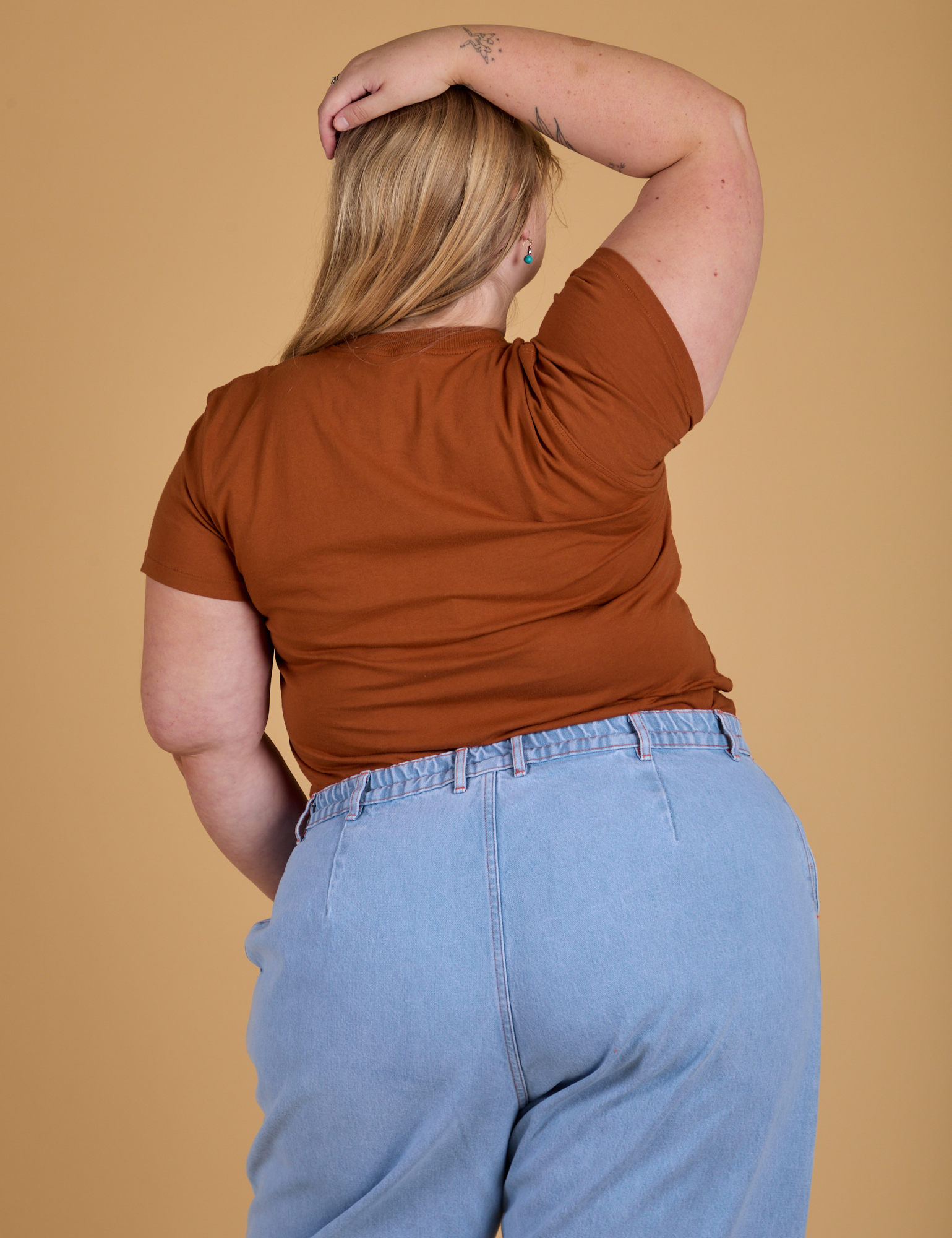 The Organic Vintage Tee - Burnt Terracotta
