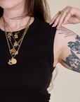 Muscle Tee in Basic Black front close up on Sydney