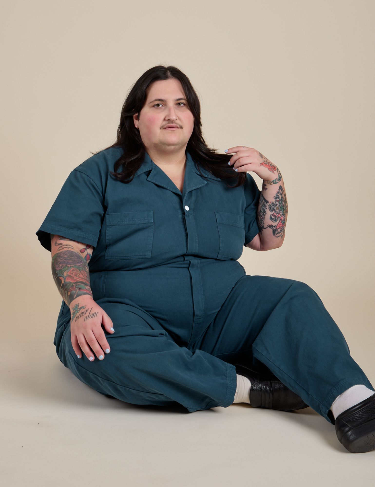 Short Sleeve Jumpsuit - Lagoon