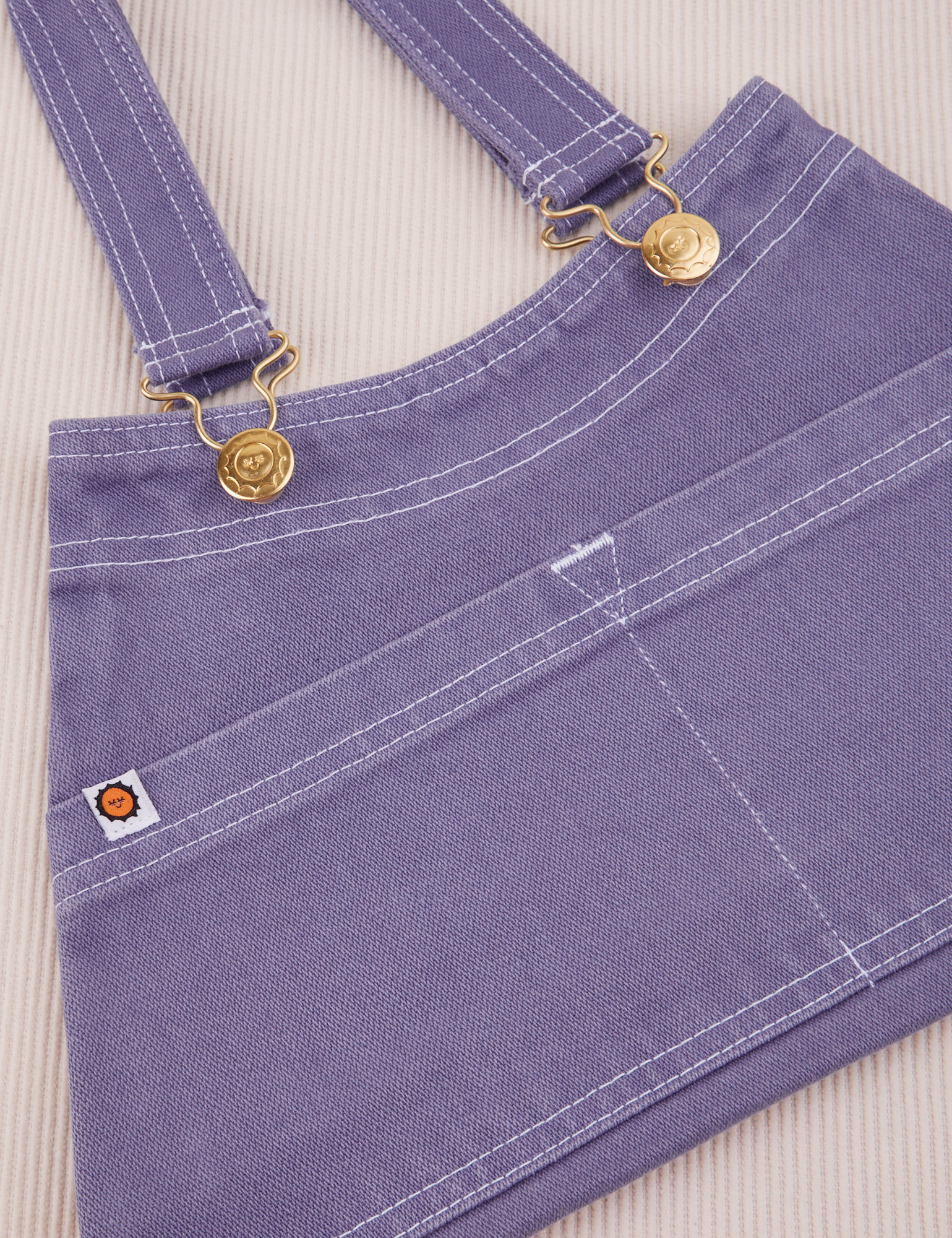 Overall Handbag in Faded Grape laid flat