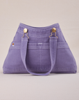 Overall Handbag in Faded Grape with handle strap down