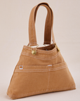 Overall Handbag in Tan angled view