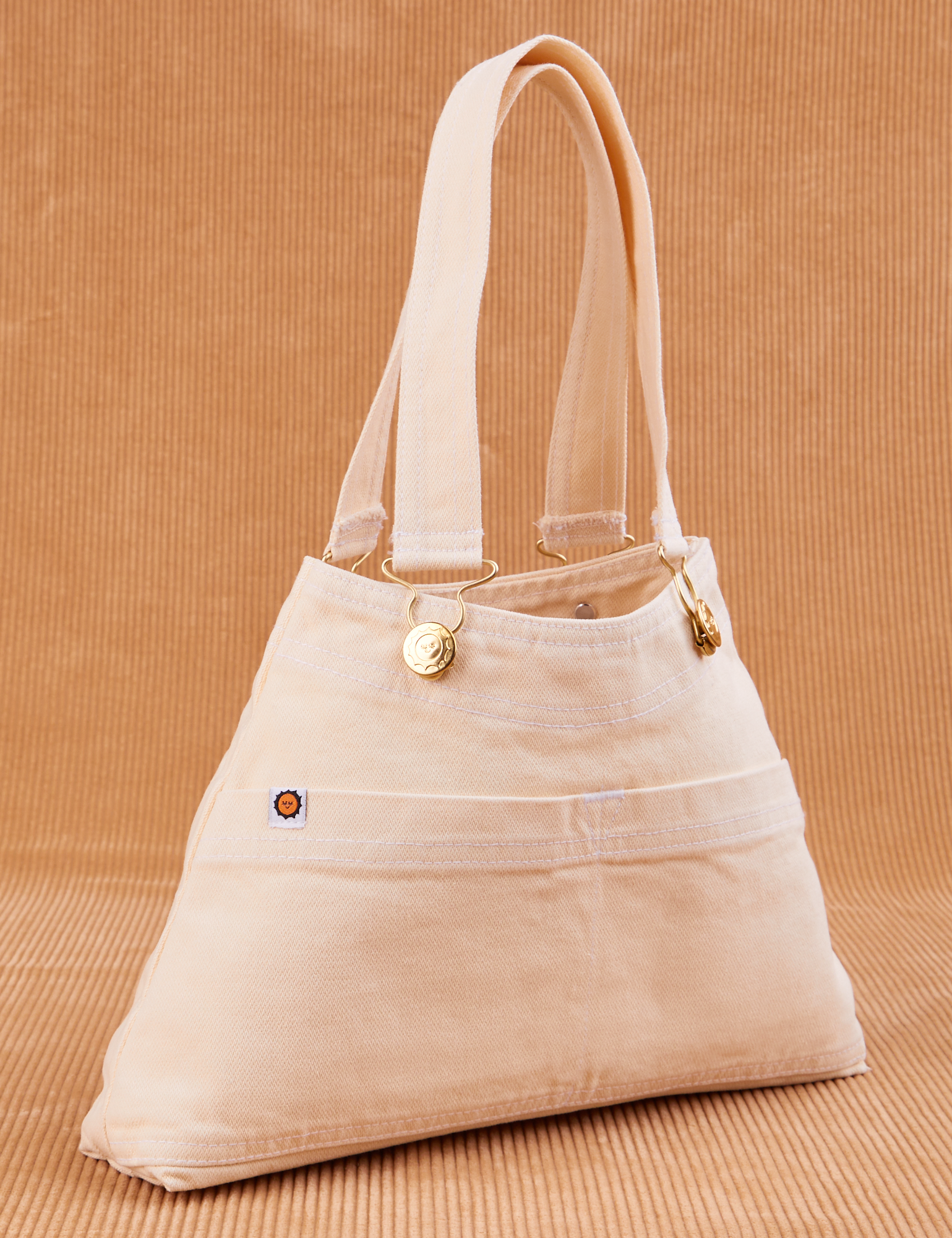 Overall Handbag in Vintage Off-White angled view