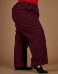 Side view of the Red Wine Action Pant