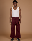 Isaac is 5'10" and wearing M Red Wine Action Pant