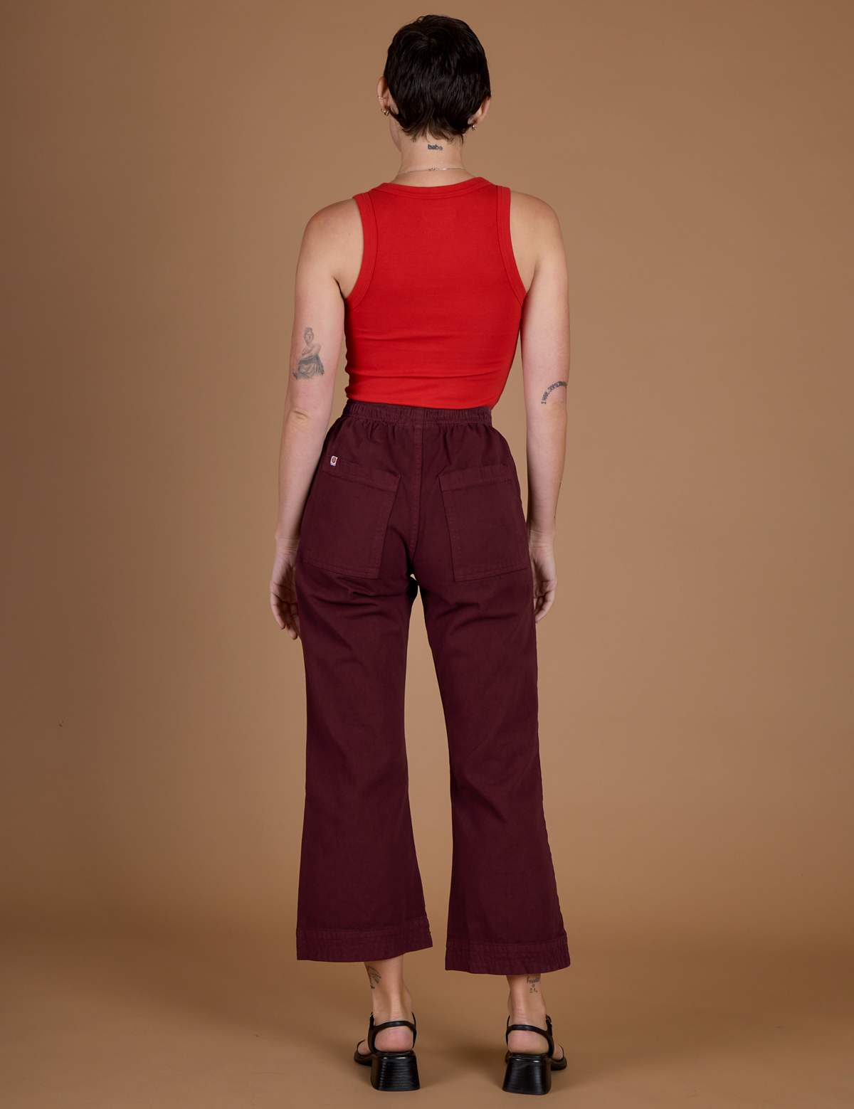 Back view of the Red Wine Action Pant