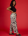 Side view of the Cow Drop Pocket Pant on Kandia